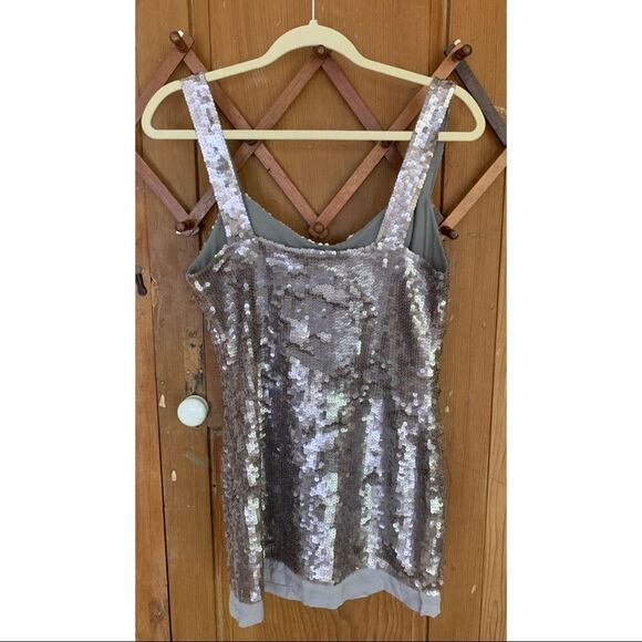 Shakuhachi gray sequin sleeveless mini dress - Picture 2 of 10